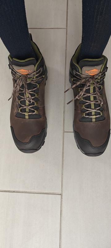 Male Merrell Men's Dark Taupe Moab Speed 2.0 Mid Composite Toe