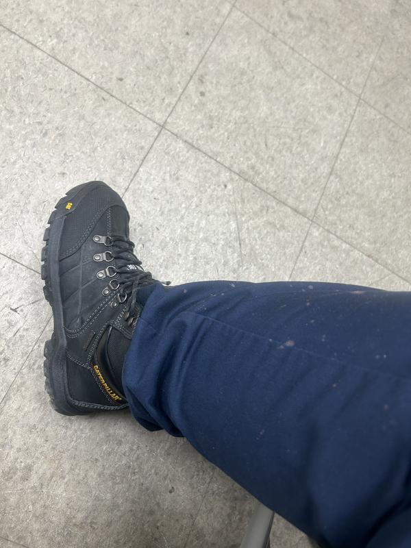 Male Caterpillar Men's Black Threshold Steel Toe Waterproof SR