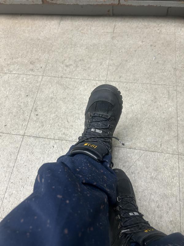 Male Caterpillar Men's Black Threshold Steel Toe Waterproof SR