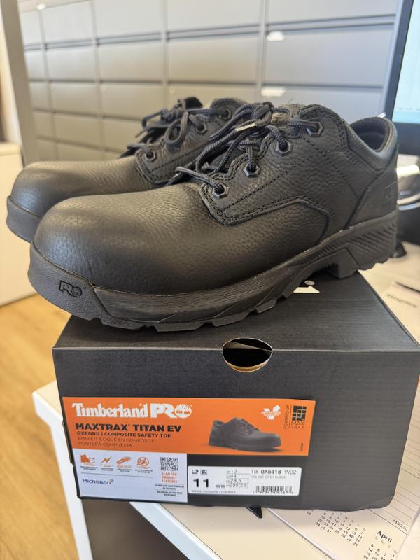 Male Timberland PRO Men's Black Ox TiTAN® EV MaxTRAX® Composite