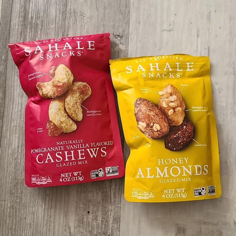 Buy Sahale Snacks Cashews, Pomegranate Vanilla Flavored, 4 oz from