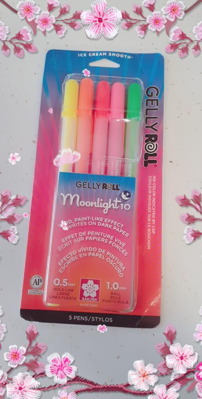 Sakura Gelly Roll Moonlight Pen Set 5 Colors Dawn