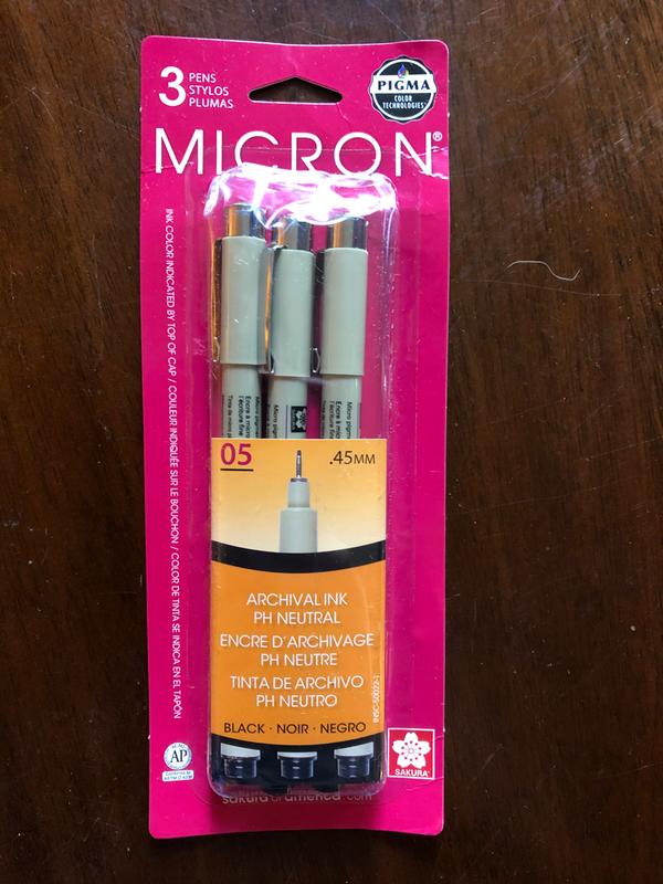 Pigma Micron Pens 05 .45mm 6/Pkg - NOTM194118