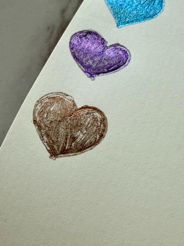 Customer photo for "These shimmer pens look beautiful- but they take s"