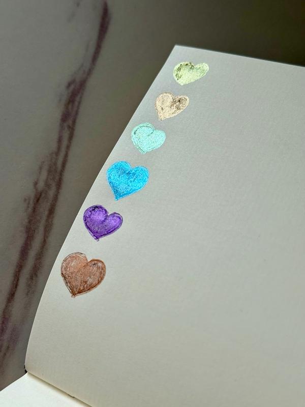 Customer photo for "These shimmer pens look beautiful- but they take s"