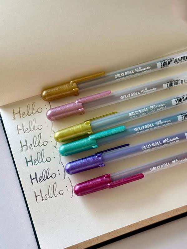 Customer photo for "These shimmer pens look beautiful- but they take s"