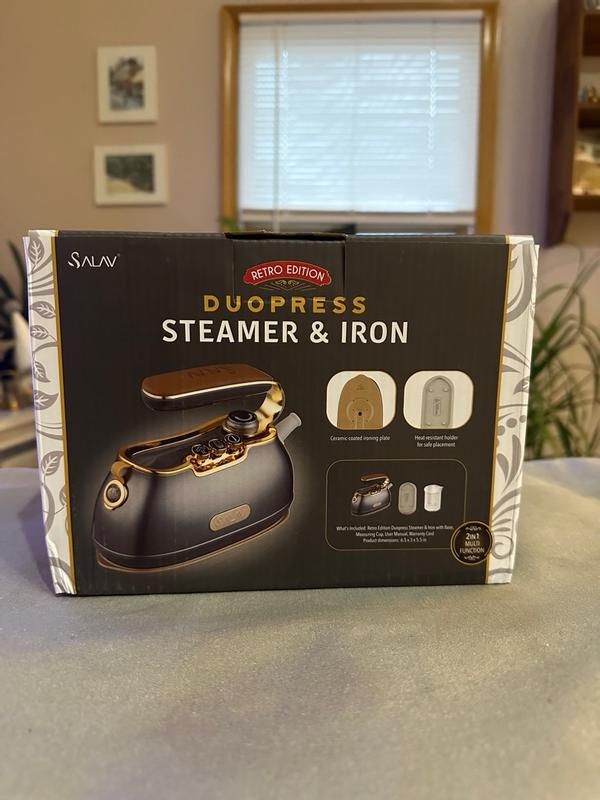 SALAV Retro Edition Iron+Steamer and Fabric Shaver Set - QVC.com