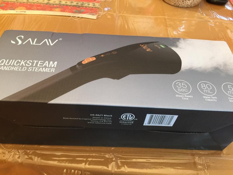 SALAV QuickSteam Handheld Garment Steamer in Black Bed Bath and