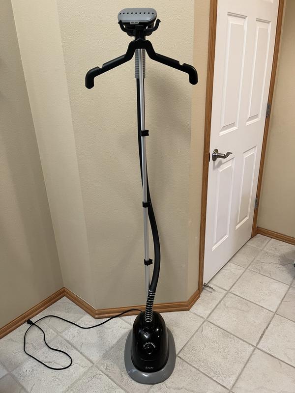 Salav Gs34-bj Performance Garment Steamer with 360 Swivel Multi-Hook Hanger Black