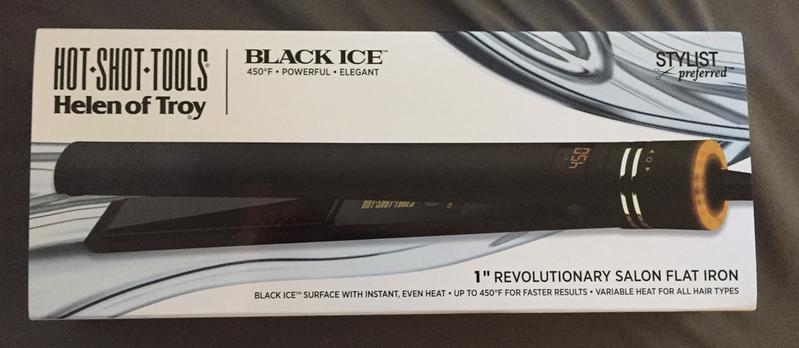 hot shot tools black ice flat iron