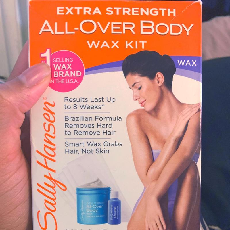 Sally hansen extra strength all-over 2025 body wax hair removal kit