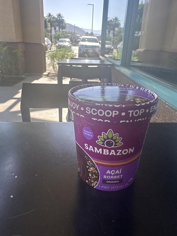 Organic & Dairy-Free Frozen Acai Berry Sorbet | SAMBAZON