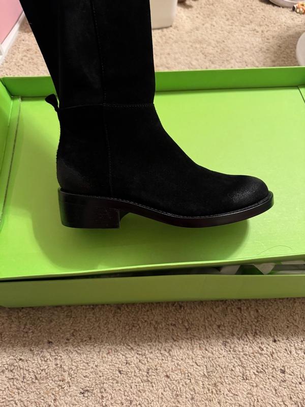 Customer photo for "Barely fits a wide calf"