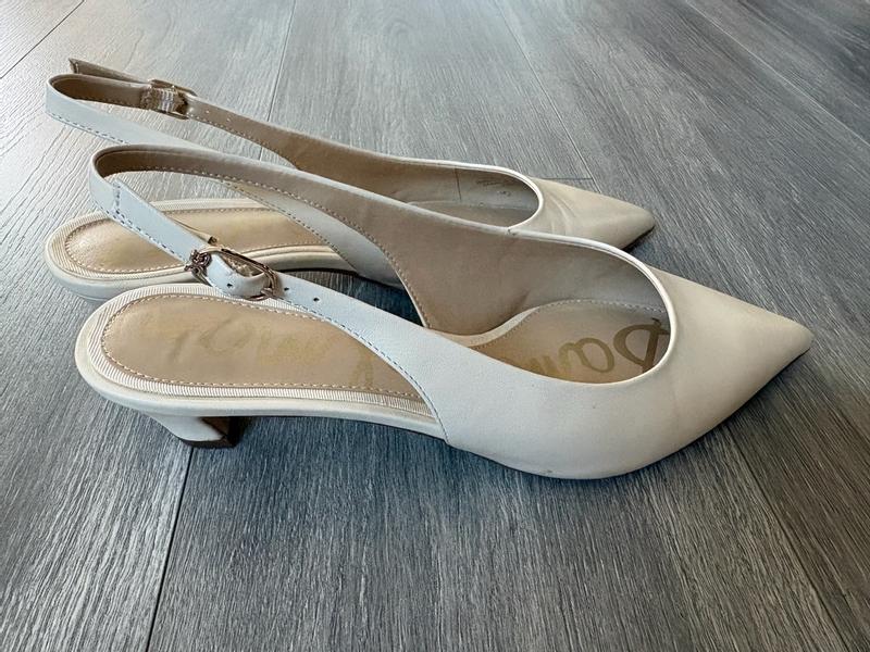Customer photo for "Cute neutral heel, but not as durable as expected"