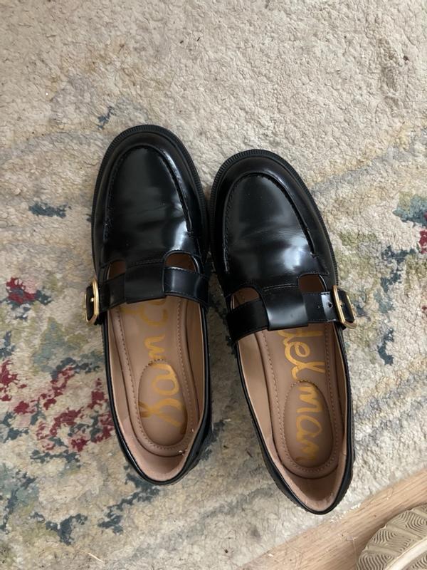 Sam Edelman Elaina T strap Buckle Loafer Womens Flats and Loafers
