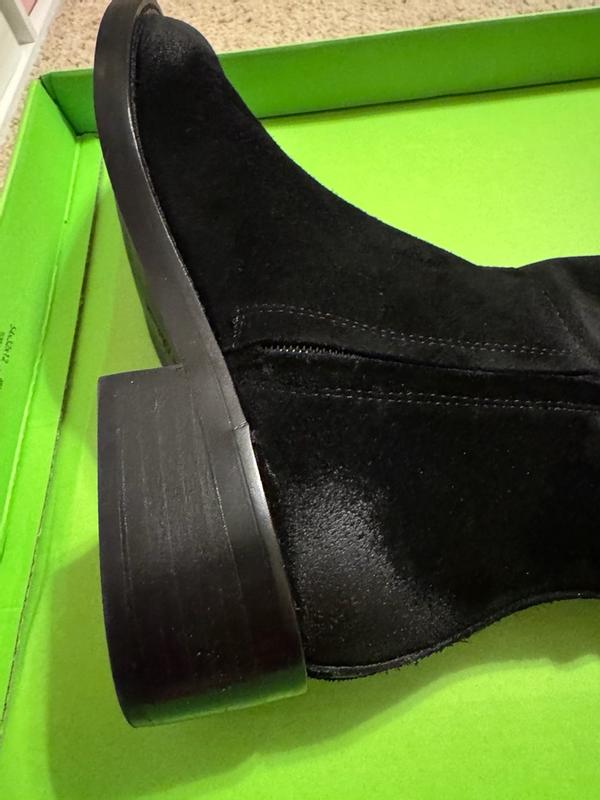 Customer photo for "Barely fits a wide calf"