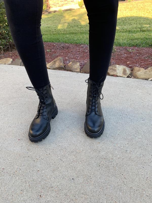 Sam Edelman Garret Boot + Petite Leather leggings