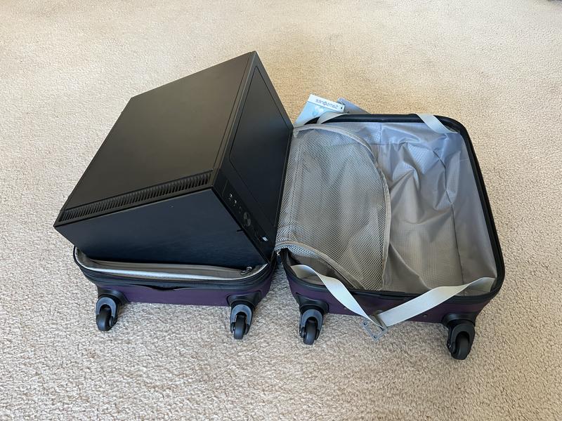 Customer photo for "not even close to the interior dimensions listed"