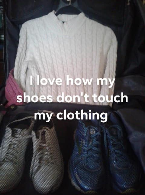 Carry my shoes and Clothes