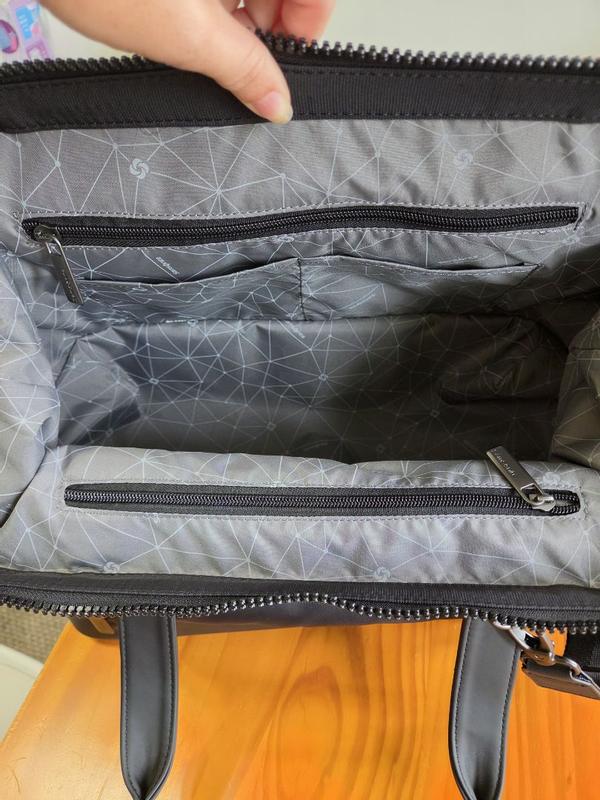 Customer photo for "Fun features for a travel bag"