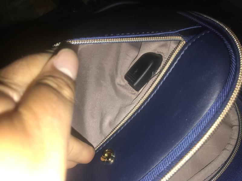 Little port for USB cord connection. To charge your devices