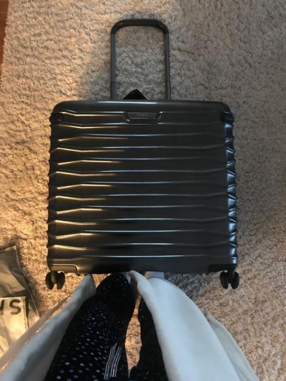 width of the suitcase