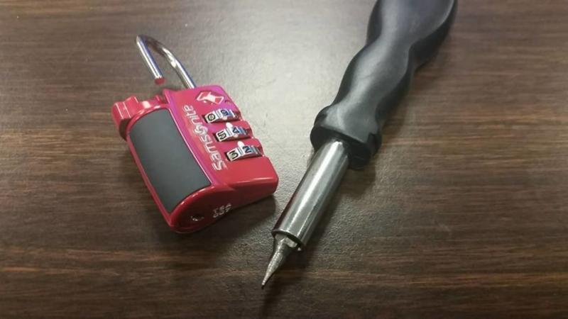 Can open with screwdriver