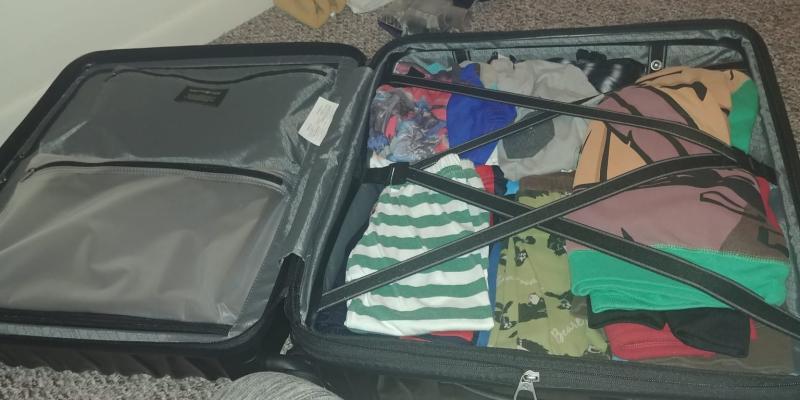 Clothes safely stored in place