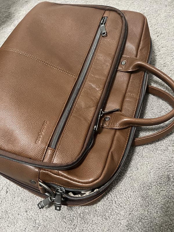 Samsonite classic discount leather toploader briefcase