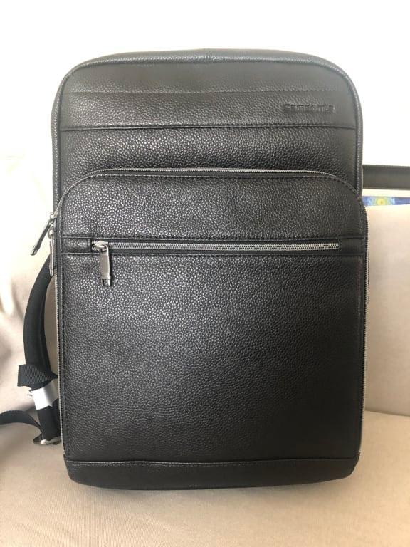 Buy Business Slim Leather Backpack for USD 99.99