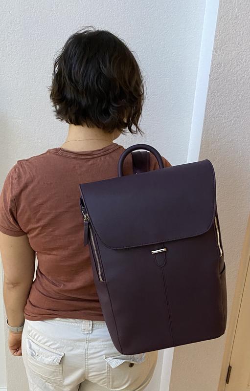 Buy Women s Executive Leather Flap Backpack for USD 149.99