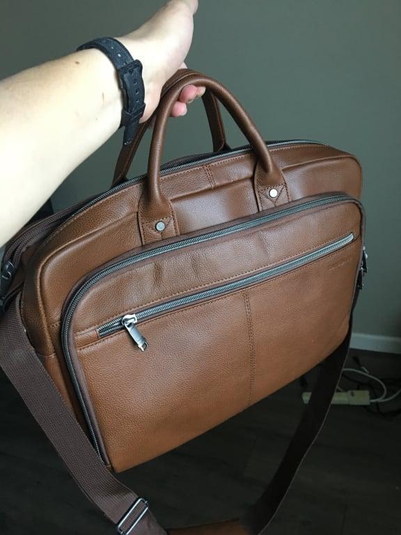 Samsonite classic leather toploader briefcase sale