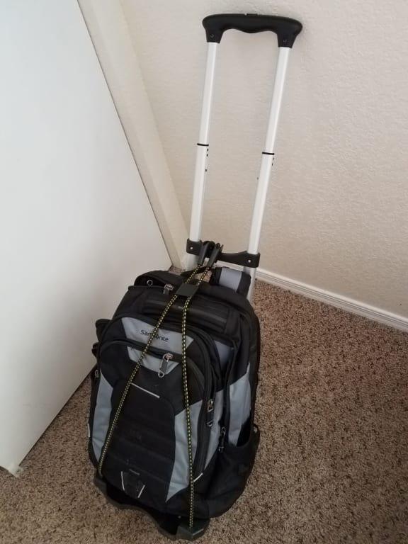 Samsonite folding store luggage cart