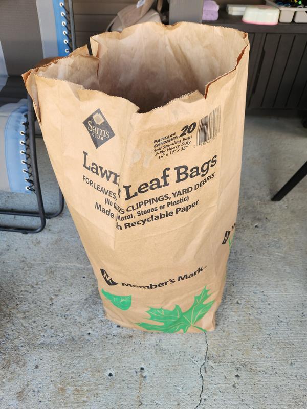 Member's Mark Paper Lawn Bags, 20 Count
