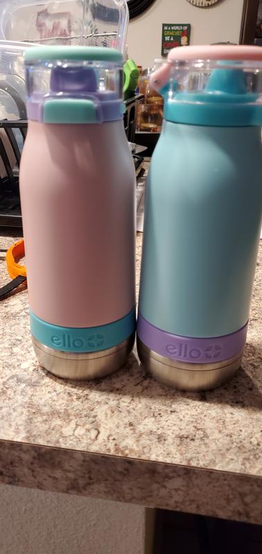 New Ello Emma Vacuum Insulated Stainless Steel Kids Water Bottle with ,  14oz, mint