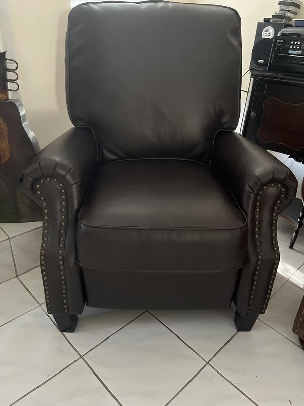 Leeah Leather Pushback Recliner