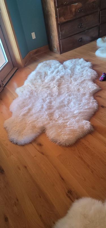 100% Genuine Silky Sheepskin Rug, 5'10x3'8