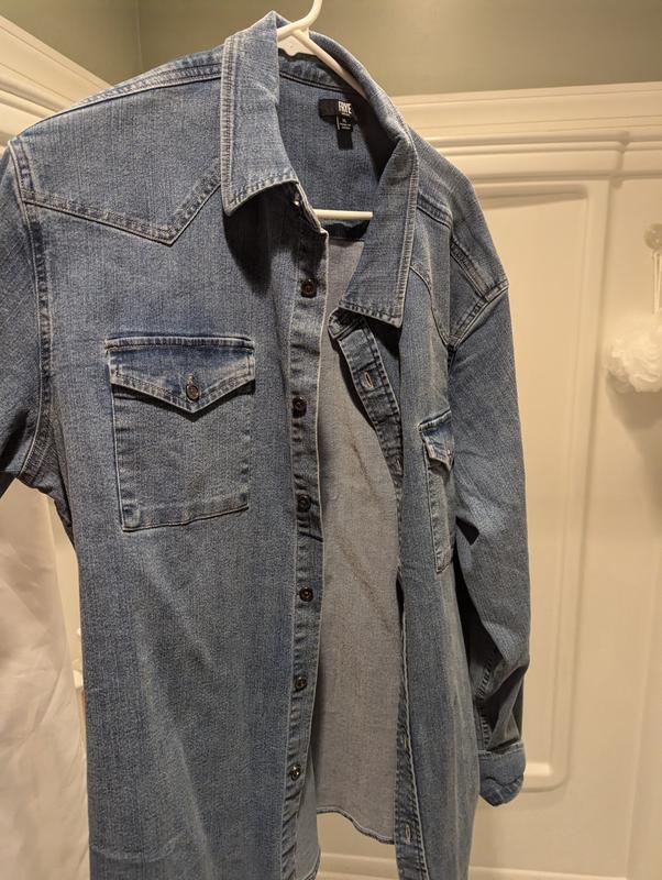 Frye Men's Western Vintage Denim Button-Down Shirt - Sam's Club