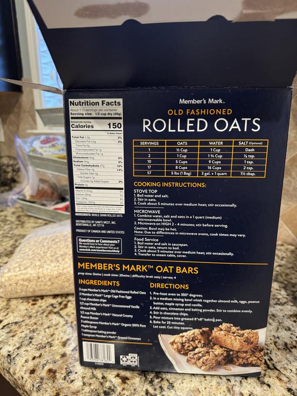 Member's Mark Old Fashioned Rolled Oats (10 lbs.) - Sam's Club