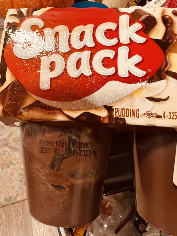 3.25 oz Individual Chocolate Pudding Cups - 4 Pk by SNACK PACK at Fleet Farm