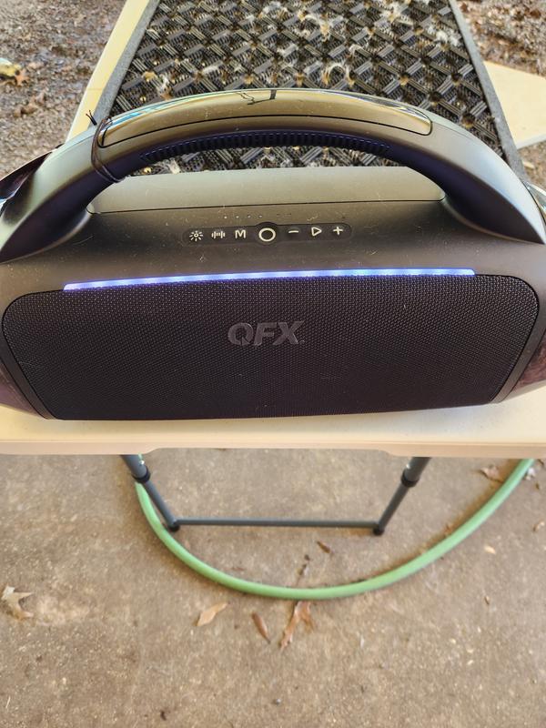 QFX BT-ZX10 Rugged Bluetooth Stereo Boombox - Sam's Club