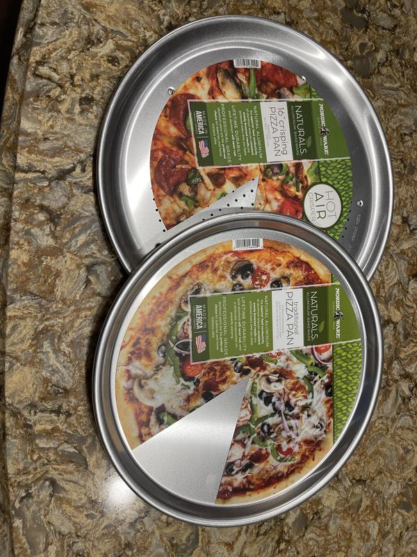 Nordic Ware Naturals Traditional Pizza Pan, Aluminum, 14-Inch