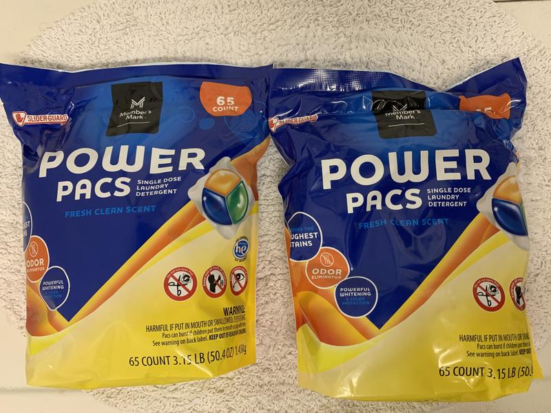 Member's Mark Laundry Detergent Power Pacs, Fresh Clean Scent (130 ct.) -  Sam's Club