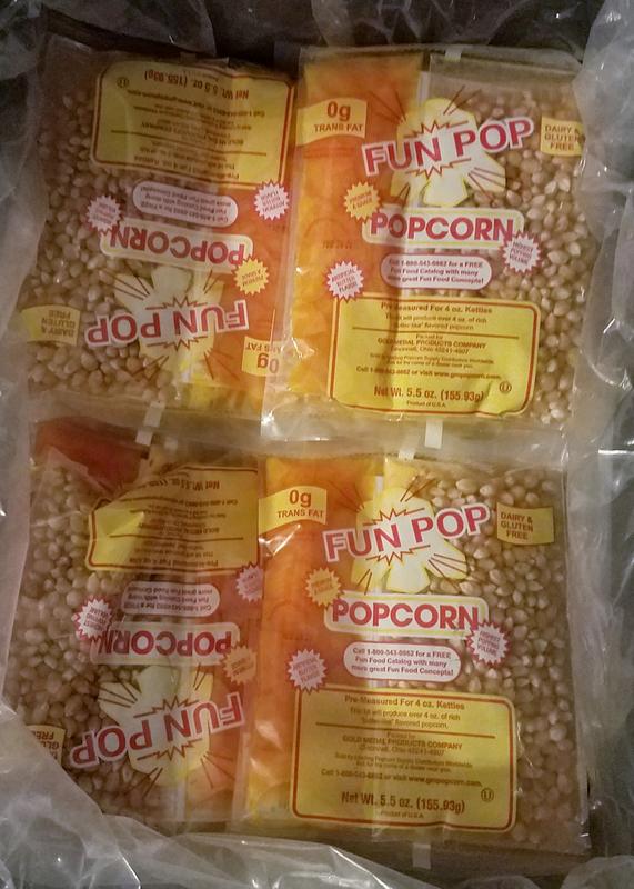 Popcorn Supplies  4-oz. Mega Pop® All-In-One Supply Kits - Gold Medal  #2637 – Gold Medal Products Co.