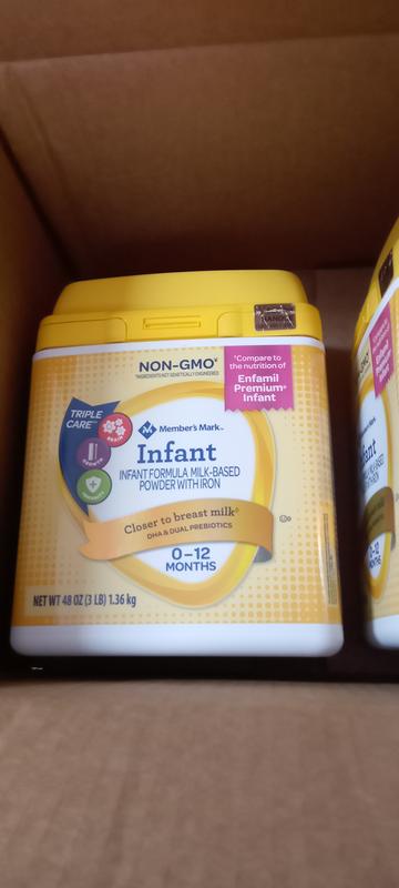 Member's Mark Infant Formula Milk-Based Powder with Iron (48 oz.) - Sam's  Club