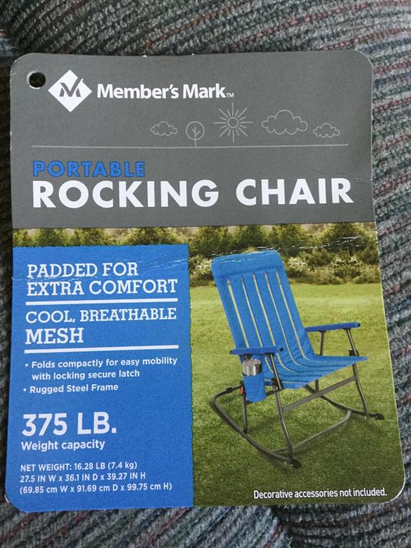 members mark kids rocking chair
