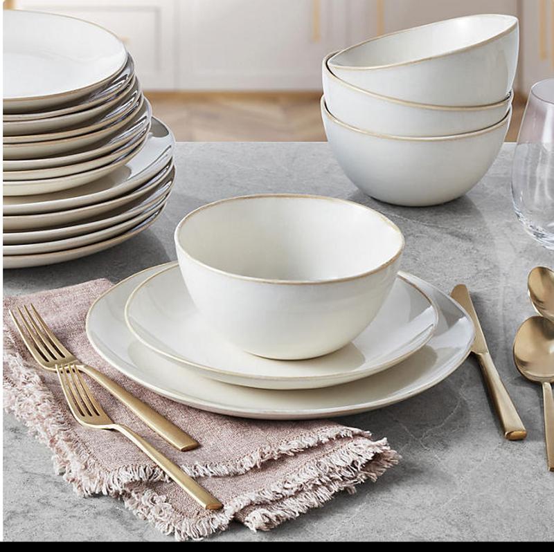 Sur La Table Bistro 24-Piece Dinnerware Set DO24Y900