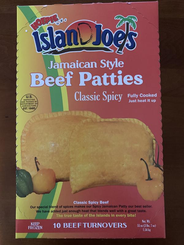 Island Joe's Jamaican Style Beef Turnover Patties, Classic