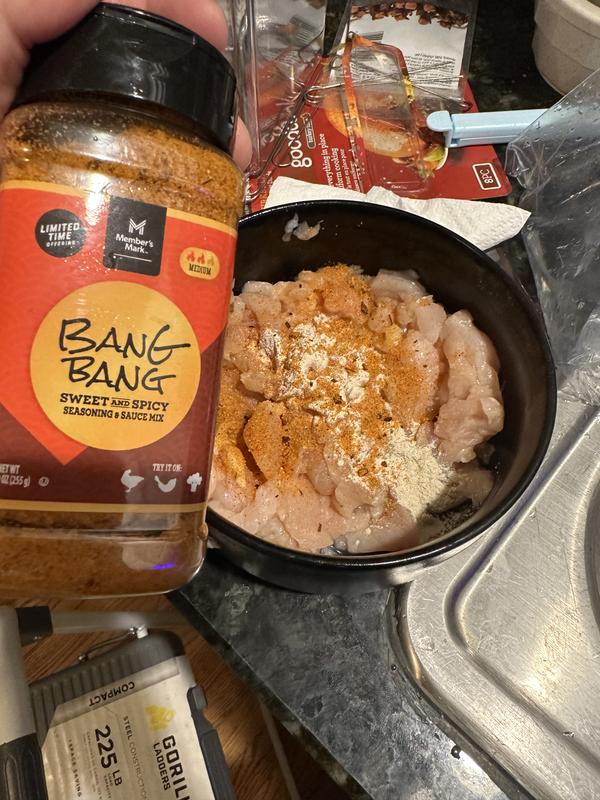  Member's Mark Bang Bang Sweet and Spicy Seasoning Sauce  Bundle: (2) 9oz Bottles & ThisNThat Recipe Card : Grocery & Gourmet Food