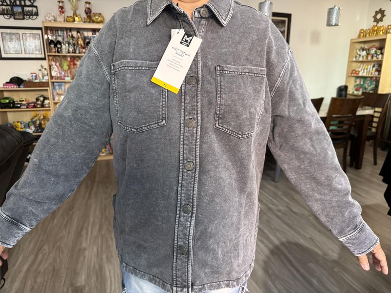 Member's Mark Women's Knit Denim Shirt - Sam's Club